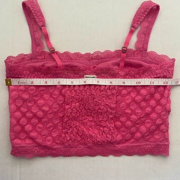 Abercrombie Kids XL hot pink bralette with polka dot motif EUC - Picture 5 of 7